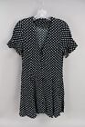 Zara Womens Black Polka Dot Dress Size XS