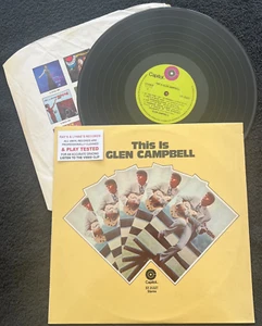 Glen Campbell – This Is (GREATEST HITS) LP SINGAPORE IMPORT TESTED EX+/EX VIDEO - Picture 1 of 10