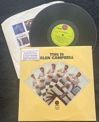 Glen Campbell – This Is (GREATEST HITS) LP SINGAPORE IMPORT TESTED EX+/EX VIDEO - Image 1 of 4