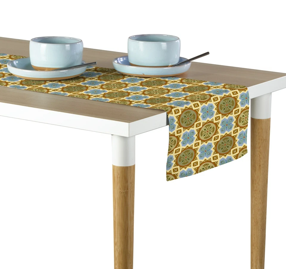 Medallion Mosaic Table Runners - 12"x72" or 14"x108" - Image 1 of 1
