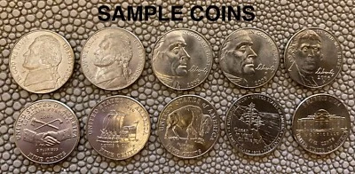 Serie Lewis and Clark 2004-2006 con los 10 tipos de níquel sin circular P&D Foto 1 de 4