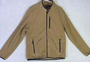 Free Country Men's Free Cycle Zip Up Highland Sherpa Pile Jacket Camel M 38 - 40 - Picture 1 of 10