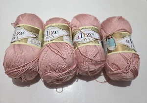 Alize Diva Silk Effect Yarn New Color 363 Lot 757200 100% Microfiber Acrylic - Picture 1 of 6