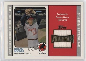 2002 Topps Archives Uniform Relics Nolan Ryan #TUR-NR HOF