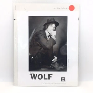 Peter Wolf 1996 Press Kit Reprise Records B/W Photo And Media Information - Imagen 1 de 3