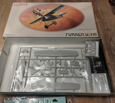 DRAGON 5907 - FOKKER D. VIII - 1/48 PLASTIC KIT - Immagine 1 di 4