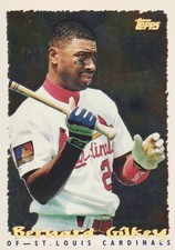 1995 Topps Baseball Cyberstats #328 Bernard Gilkey St. Louis Cardinals