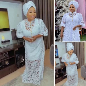 Conjunto de 2 maxi vestido africano para mujer Abaya Kaftan vestido Dubai vestido de fiesta islámico - Imagen 1 de 12