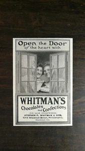 Vintage 1909 Whitman's Chocolates and Confections Original Ad 721 - Picture 1 of 1