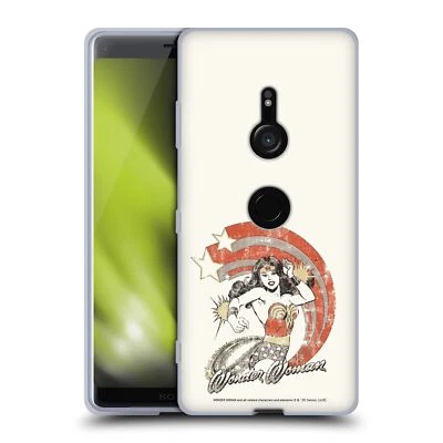 OFFICIAL WONDER WOMAN DC COMICS VINTAGE ART SOFT GEL CASE FOR SONY PHONES 1 - Image 1 of 4