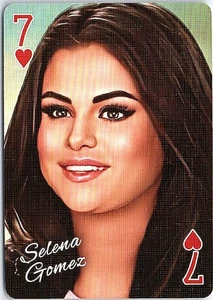 Tarjeta coleccionable Selena Gomez estrella de la música famosa jugando - Imagen 1 de 2