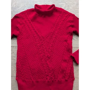 Solitaire roter Langarm-Strickpullover mit Stehkragen Damen Größe S - Bild 1 von 7