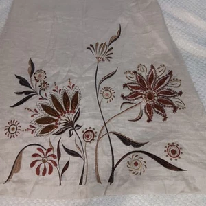 Covelo Clothing Earthy Embroidered Silk Lined Linen Tank Dress Women's Size 12 - Picture 1 of 18