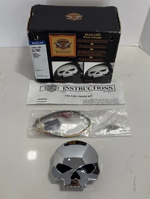 Harley-Davidson Willie G Skull LED Fuel Gauge New - Image 1 of 4