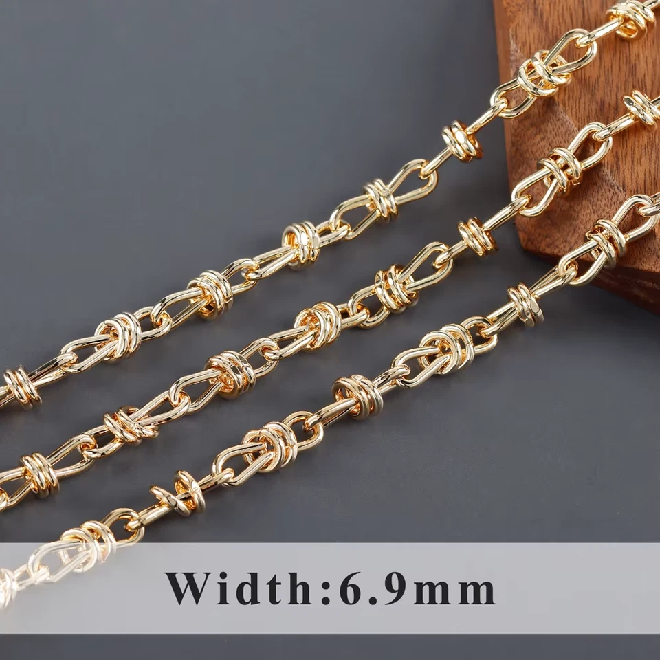 Cadena de cobre chapada en rodio de oro de 18 quilates C21913 - 24" sin níquel Foto 1 de 1