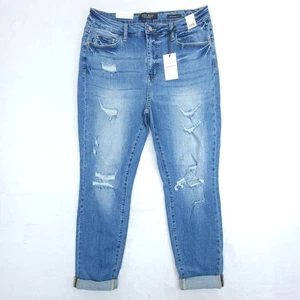 Judy Blue Jeans Damen Größe 15/32 High-Rise Boyfriend Fit Stretch Neu mit Etikett JB88404LT - Bild 1 von 10