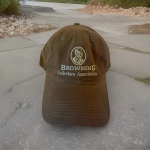 Browning Collectors Association  Hunting Cap-Brown Embroidered Logo - Picture 1 of 5