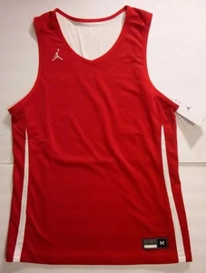 Nike Jordan Stock Dish Reversible Basketball Trikot Herren M Rot Weiß FQ5288 - Bild 1 von 9