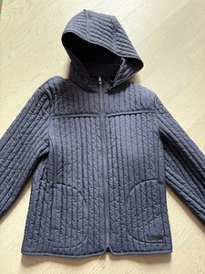 Trussardi JACKET HOODIE NYLON WR Night Sky jacket blue size 54 - new - Picture 1 of 11