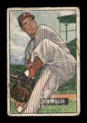 1951 Bowman  220 Bob Miller fair BXCP37 - Image 1 of 2