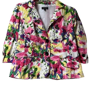 Notaciones ~ Mujer ~ Blazer ~ Pequeño ~ Chaqueta ~ Vintage ~ Colorido - Imagen 1 de 24