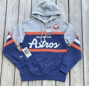 Men’s Mitchell & Ness Houston Astros Head Coach Pullover Hoodie Medium - Picture 1 of 12