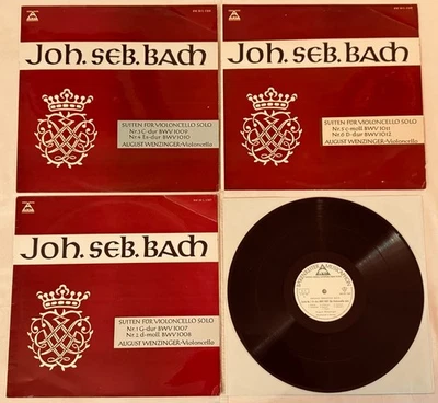 WENZINGER Bach Complete Cello Suites ED1 1960 BARENREITER MUSICAPHON 3LP MINT - Image 1 of 4
