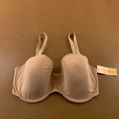 Sujetador de lactancia Third Love para mujer talla 32G mezcla de algodón topo con aros nuevo con etiquetas Foto 1 de 4