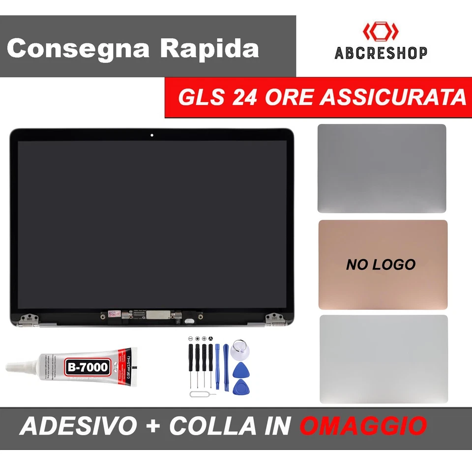 LCD DISPLAY RETINA MACBOOK AIR 13 M1 (2020) A2337 NO LOGO SCHERMO EMC3598 - Imagen 1 de 4
