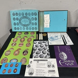 Ukrainian Easter Pysanka Egg Decorating Kit SURMA 1967 Postcard,Dyes,Tools Books - Picture 1 of 24
