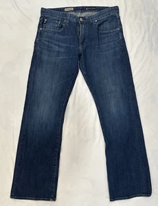 AG Adriano Mens 34R The Fillmore Jeans Bootcut Faded Blue Denim Low Rise - Picture 1 of 10