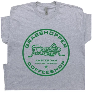 Marihuana T-Shirt Amsterdam Cafe Stoner Vintage Phish Weed Bier Pub Bar Topf Blatt - Bild 1 von 7
