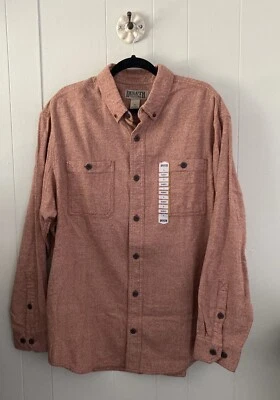 Duluth Trading Co. Kennesaw Sz XL Button Down Shirt Relaxed Fit Burnt Orange NWT - Image 1 of 4