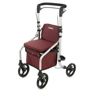 Carlett Lett Go Shopping Trolley Folding Height Adjustable Rollator with Seat - Picture 1 of 7