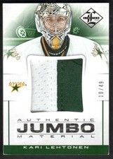 2012-13 Panini Limited Jumbo Material Kari Lehtonen Prime Jersey /49 #JJ-KL