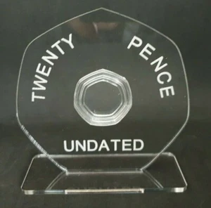 20p Undated Twenty Pence Mule Acrylic Display Stand 20 Pence Holder (No Coin) - Picture 1 of 1