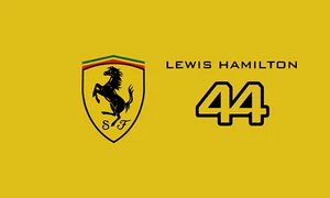 Flag of Scuderia Ferrari - Lewis Hamilton - All sizes - Free & Fast Shipping - Picture 1 of 7