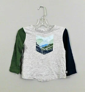 Splendid Boy Shirt, Size 12-18M, Gray, Blue, Green, New - Picture 1 of 3