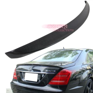 Carbon Fiber MERCEDES BENZ 07-11 W221 S class A type trunk spoiler ◎ - Foto 1 di 4