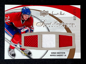 SERGEI KOSTITSYN RC JERSEY 2007-08 UPPER DECK SWEET SHOT NO 142 #510/599   36448