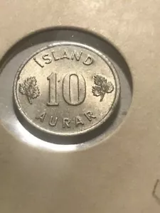 1965 Iceland 10 Aurar AU #19160 - Picture 1 of 2