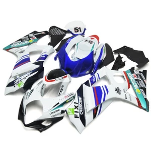 White Blue Black Fairing For Suzuki GSXR1000 K7 2007 2008 ABS Motorbike Bodywork - Picture 1 of 4