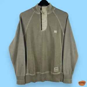Camel Active Mens 1/4 Zip Jumper Size Small beige Pullover Sweater - Picture 1 of 11