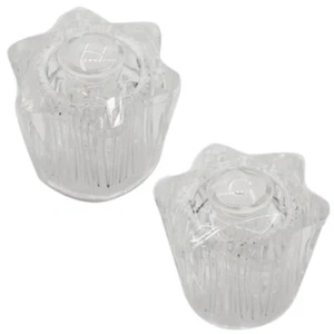 Clear Acrylic Pair of Handles for Streamway Faucets, Replaces Danco 88168, 88169 - Picture 1 of 2