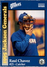 1995 Jackson Generals Smokey #3 Raul Chavez Valencia Venezuela VZ Baseball Card