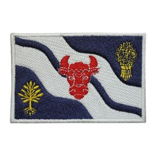 Oxfordshire County Flag Patch Iron On Patch Sew On Badge Embroidered Patch