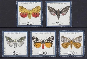 GERMANY - 1992 YOUTH WELFARE FUND set of 5 MNH - Butterflies ,Insects ,Wildlife - Picture 1 of 1