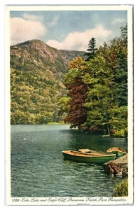 Ruderboote auf dem Echo Lake am Eagle Cliff in Franken New Hampshire Postkarte - Bild 1 von 2