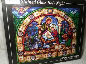 Nativity Puzzle Stained Glass Holy Night Christmas Jigsaw VC169 Wollenmann 1000 - Picture 1 of 8