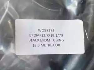 EPDM Rubber Hose - Water Air Reinforced EPDM 10mm Pipe Tube 18m Long, Free P+P - Picture 1 of 2